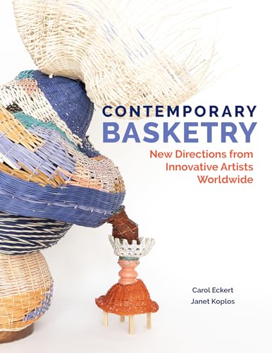 Book cover featuring colorful, contemporary basketry sculptures.