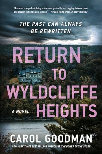Book cover: “Return to Wyldcliffe Heights” with a large house and stormy sky.