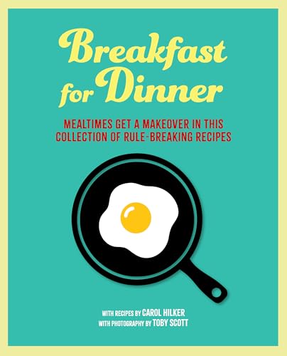Book cover: “Breakfast for Dinner” with a fried egg illustration.