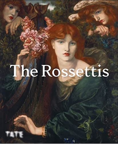 Book cover featuring Pre-Raphaelite painting of women with flowers and a harp.
