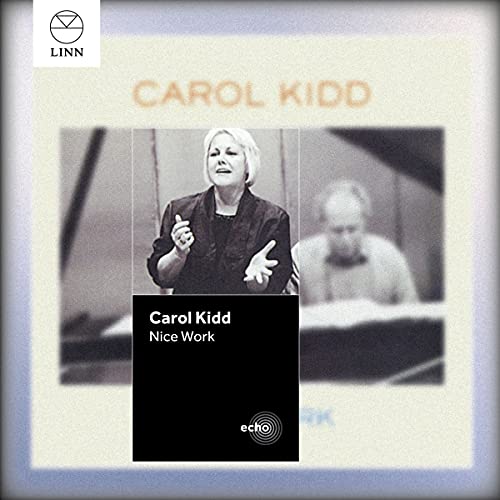 CD cover for Carol Kidd’s “Nice Work” featuring a portrait of the singer.