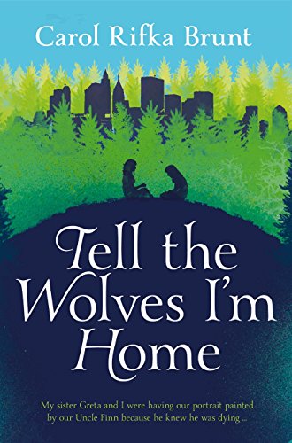 Book cover showing two figures sitting on a hill before a forest and skyline.