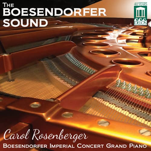 CD cover featuring a close-up, warm-toned view of a grand piano’s inner workings.