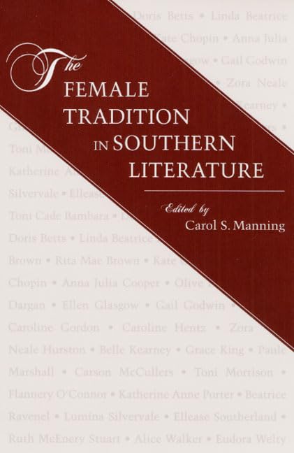 Book cover: "Female Tradition in Southern Literature," red and white text.