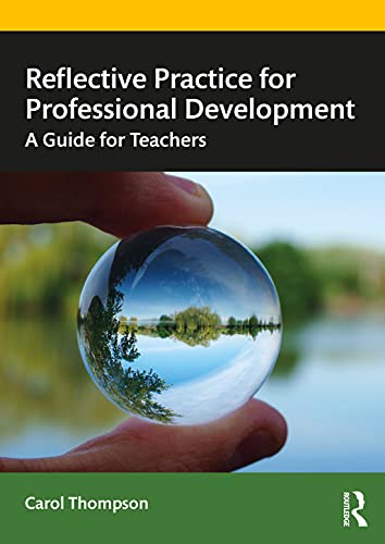 Book cover with hand holding a clear sphere reflecting a landscape.