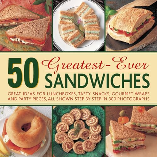 Cookbook cover featuring a grid of six different sandwich photos and the book title.