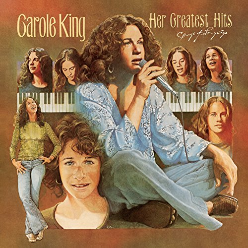 Carole King album cover featuring multiple images of the singer.