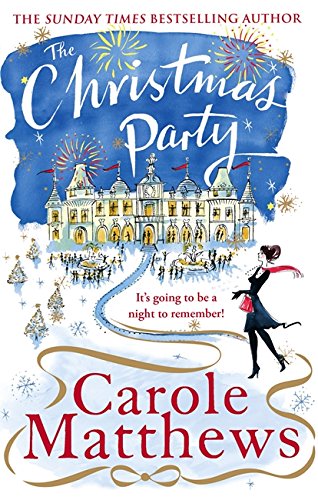Book cover with illustrated castle, snowy scene, and woman in red.
