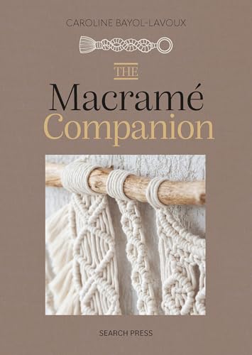 Book cover titled The Macrame Companion featuring a close-up of white macrame wall hanging.