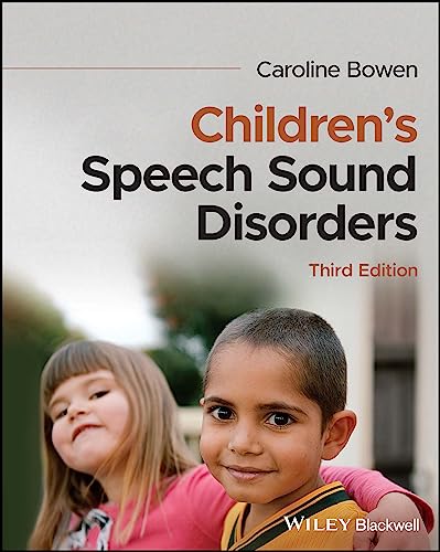 Book cover for Children's Speech Sound Disorders by Caroline Bowen featuring two smiling children.