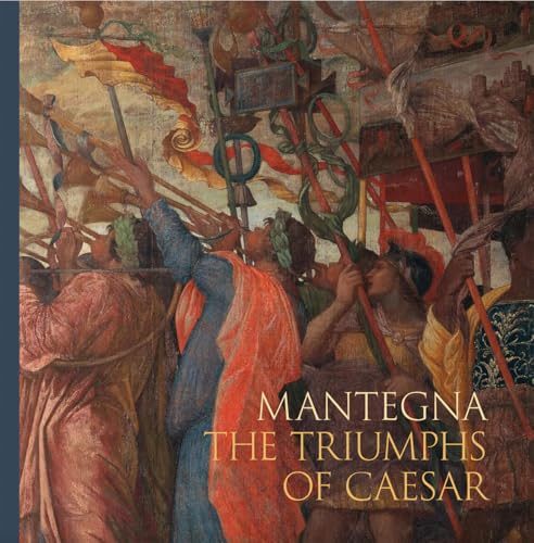 Detail from Mantegna’s “Triumphs of Caesar” painting on a book cover.