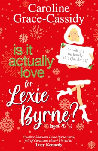 Red book cover with illustrated text and a woman with a sign.
