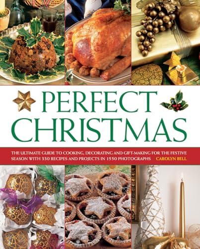Book cover: "Perfect Christmas" featuring festive food and decorations collage.