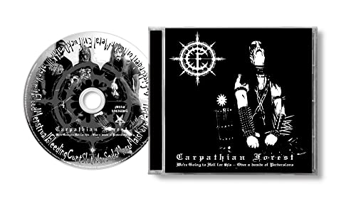 Carpathian Forest CD and jewel case featuring black and white band imagery.
