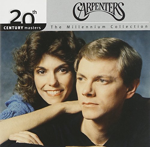 Carpenters duo portrait on album cover, “20th Century Masters” collection.