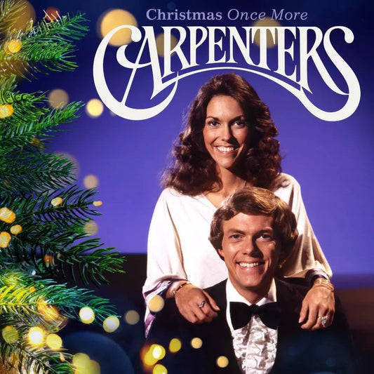 Carpenters Christmas Once More CD case and disc featuring Karen and Richard Carpenter.