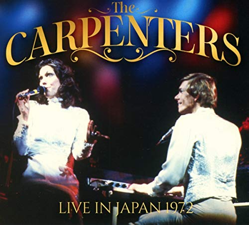Carpenters duo performing live on stage in 1972, CD cover.