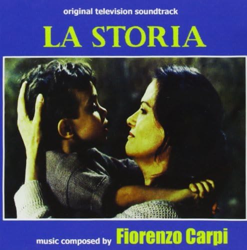 CD cover for "La Storia" soundtrack featuring a mother and child.