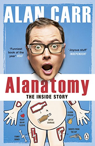 Book cover: Alan Carr’s “Alanatomy,” featuring a cartoonish self-portrait.