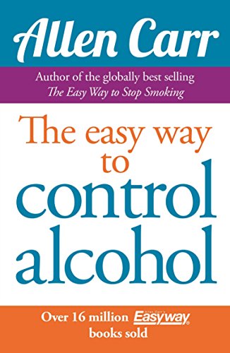 "Book cover with 'The easy way to control alcohol' in blue and orange text."