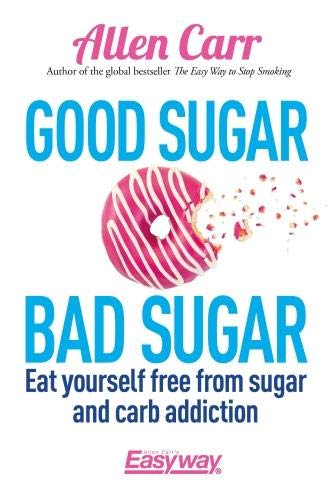Book cover featuring a pink donut with white icing and the title Good Sugar.