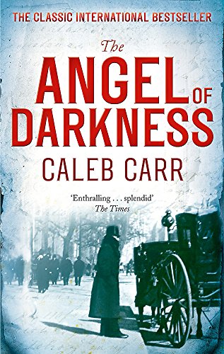 Book cover: “The Angel of Darkness” with a historical street scene.
