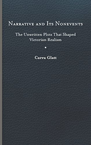 Dark blue book cover with white text: "Narrative and Its Nonevents" by Carra Glatt.