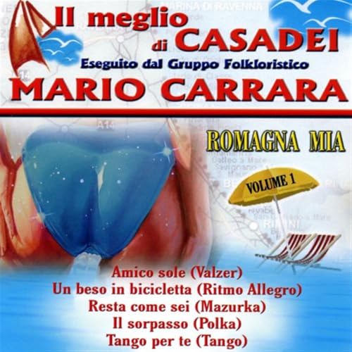 CD cover for “Carrara Mario - Il Meglio Di Casadei Vol.1” with beach scene.