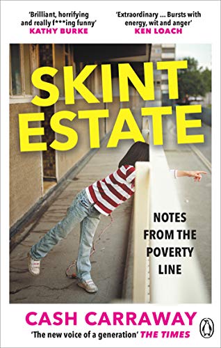 Book cover: “Skint Estate” depicts a child leaning over a concrete barrier.
