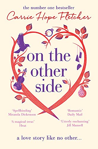 Book cover with heart-shaped floral design, bird, and musical instruments.