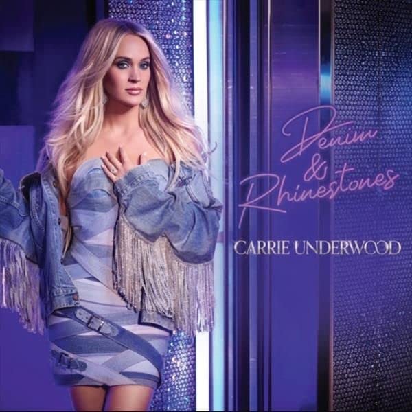 Carrie Underwood album cover, featuring her in denim and rhinestones.