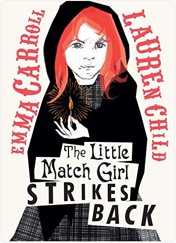 Book cover: hooded girl holding a glowing match, dark and dramatic style.