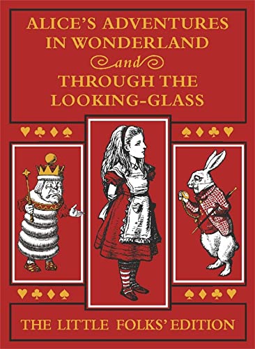 Book cover featuring Alice, the White Rabbit, and the King of Hearts.
