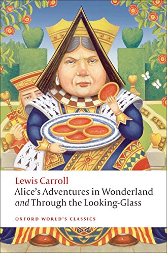 Book cover illustration of the Queen of Hearts holding a tray of tarts.