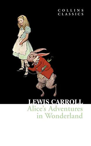 Book cover: Alice and the White Rabbit from “Alice’s Adventures in Wonderland.”