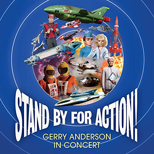 CD cover for “Stand By For Action!” featuring sci-fi vehicles and characters.
