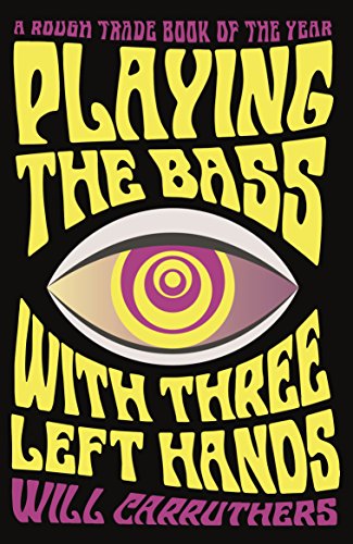Book cover with yellow psychedelic text and a central eye with a spiral iris.