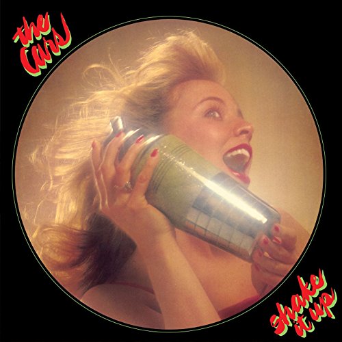 Album cover for The Cars’ “Shake It Up” featuring a woman with a cocktail.