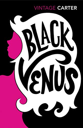 Book cover: “Black Venus” with stylized white text and pink silhouette.