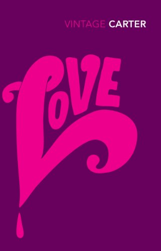 Book cover with the word "Love" in pink script on purple background.