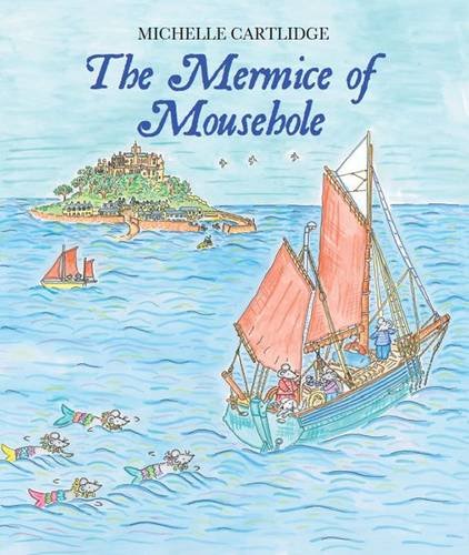 Book cover depicting mice sailing towards a coastal castle.