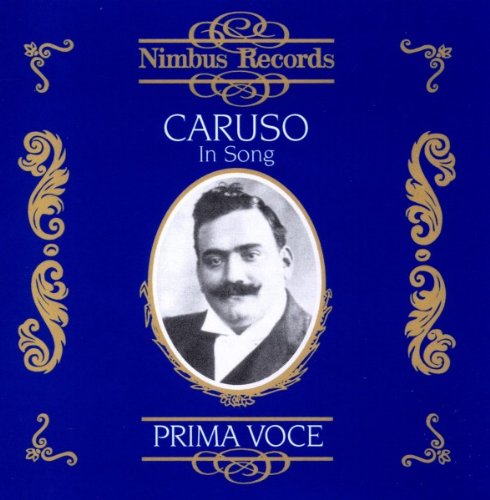 CD cover: Enrico Caruso portrait in oval frame on blue background.