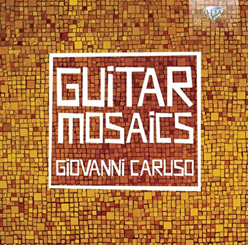 CD cover for "Guitarmosaics" by Caruso Enrico, with mosaic texture.