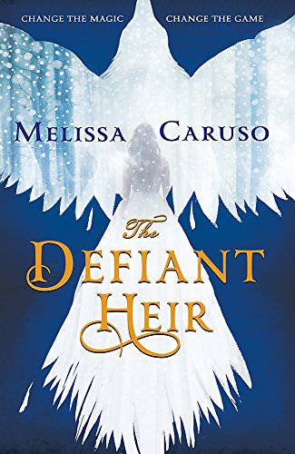 Book cover: woman in white dress beneath large white wings.