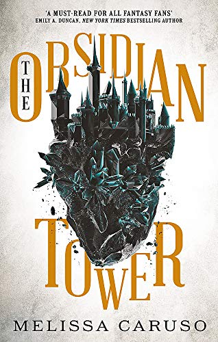 Book cover featuring a dark gothic castle perched atop a jagged obsidian crystal.