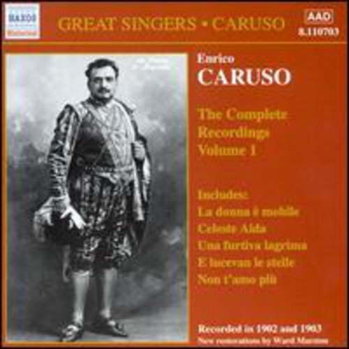 CD cover featuring portrait of opera singer Enrico Caruso in costume.