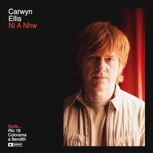 Album cover for Carwyn Ellis’ “Ni A Nhw” featuring a portrait of the artist.