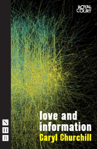 Play script cover with abstract, colorful lines and author name, Caryl Churchill.