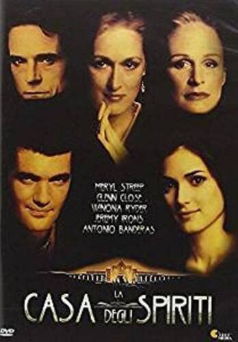 DVD cover for "Casa Degli Spiriti" featuring five actors’ portraits.