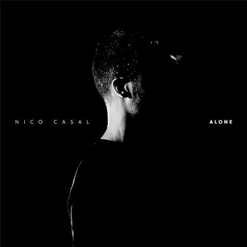Black and white album cover featuring the back of a man’s head.